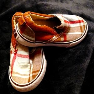 Crazy 8 Plaid Slip on Shoes